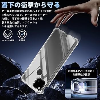 Amazon.co.jp: 対応 Google Pixel 4a 4G ケース クリア ケース